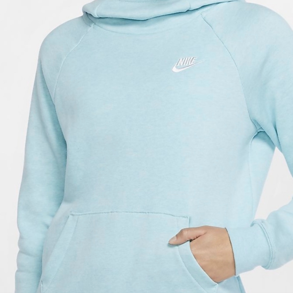 Nike light blue hoodie